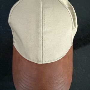 Express Beige and Brown Cap
